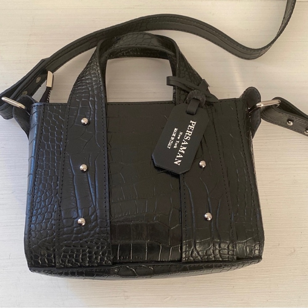 Persaman mini leather crossbody bag